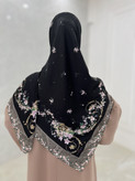 روسری ابریشم ساتن مجلسی زنانه