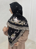 روسری ابریشم ساتن مجلسی زنانه