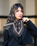 روسری پاپیونی کرپ حریر
