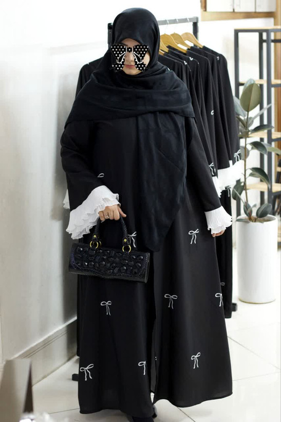 عبا پاپیونی زنانه