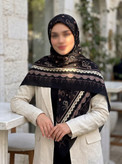 روسری سوپرنخ پاپیونی قواره۱۴۰زنانه