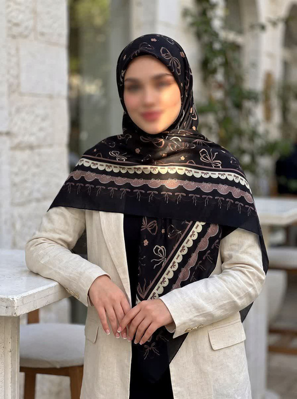 روسری سوپرنخ پاپیونی قواره۱۴۰زنانه