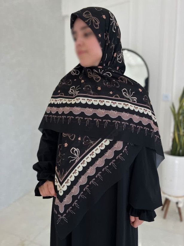 روسری سوپرنخ پاپیونی قواره۱۴۰زنانه