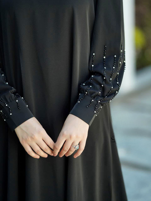 عباجواهردوزی مشکی