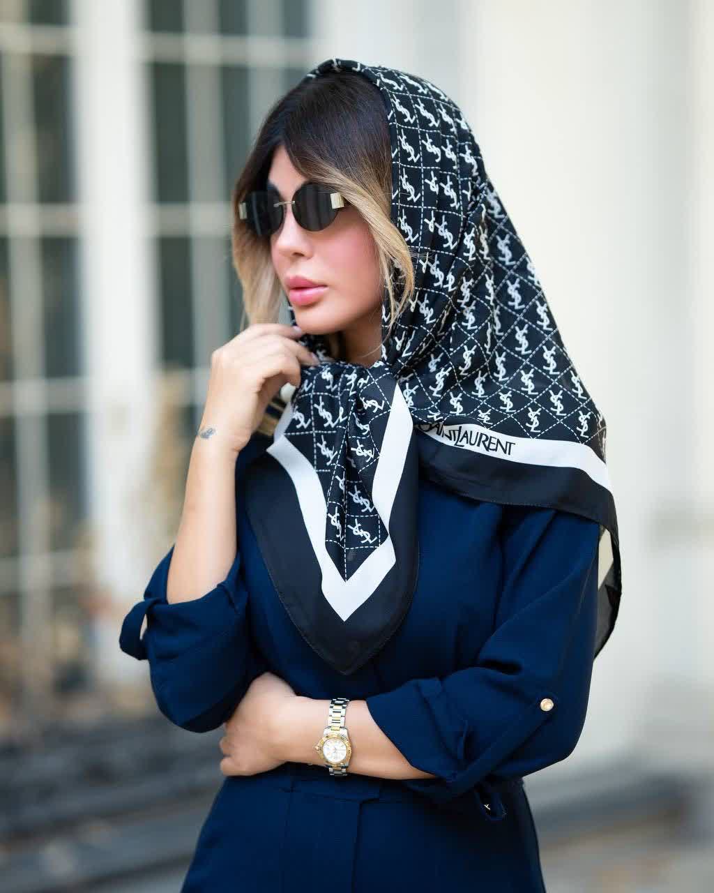 روسری کرپ حریرقواره۱۰۰